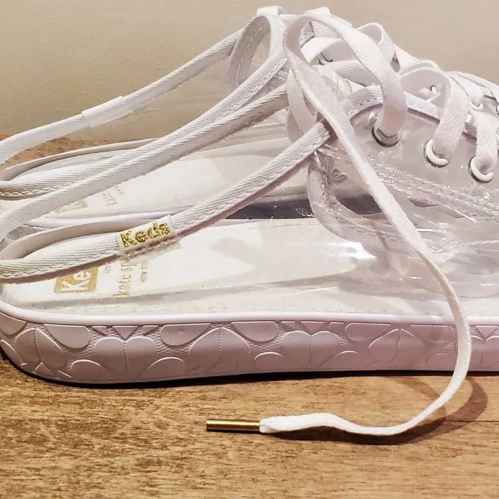 Keds x Kate Spade Women's Kickstart Mules Clear Gold Shoes Size 9 US - Picture 12 of 15